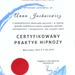 Polski Instytut Hipnozy - Certyfikowany Praktyk Hipnozy - Anna Juchniewicz